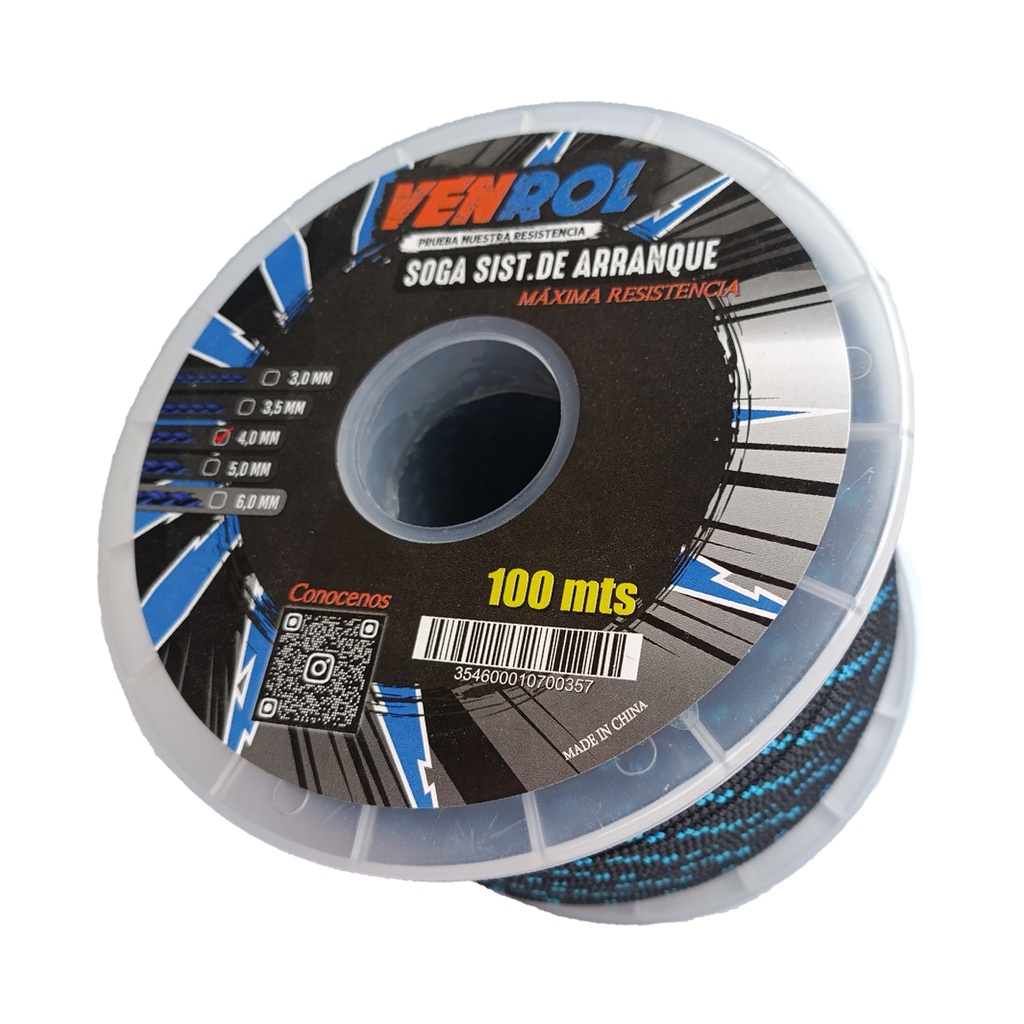 [VR-SOG-4] SOGA SIST DE ARRANQUE 4.0 MM - 100 MT